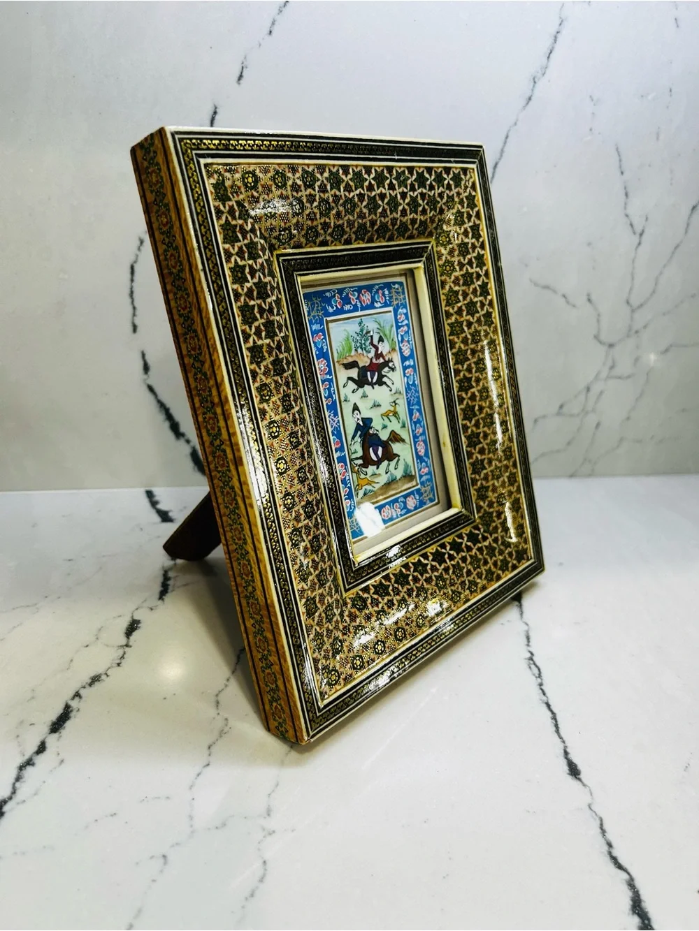 PERSIAN MINIATURE FRAMED PAINTING